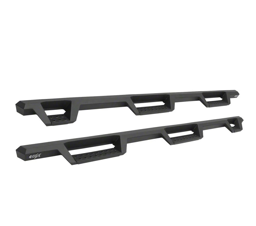 Westin HDX Drop Wheel-to-Wheel Nerf Side Step Bars; Textured Black (20-26 Silverado 3500 HD Crew Cab w/ 6.90-Foot Standard Box)