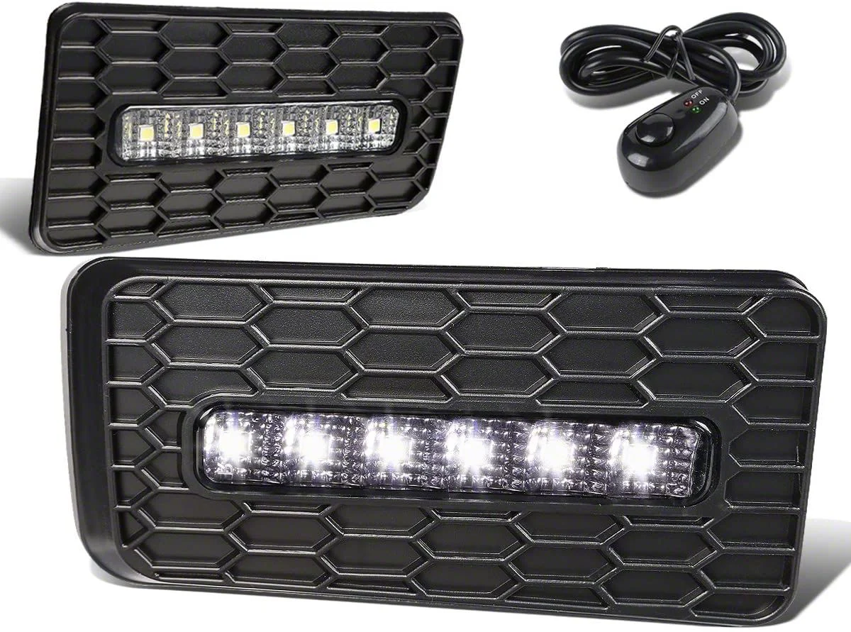 LED Fog Lights; Clear (07-14 Silverado 3500 HD)