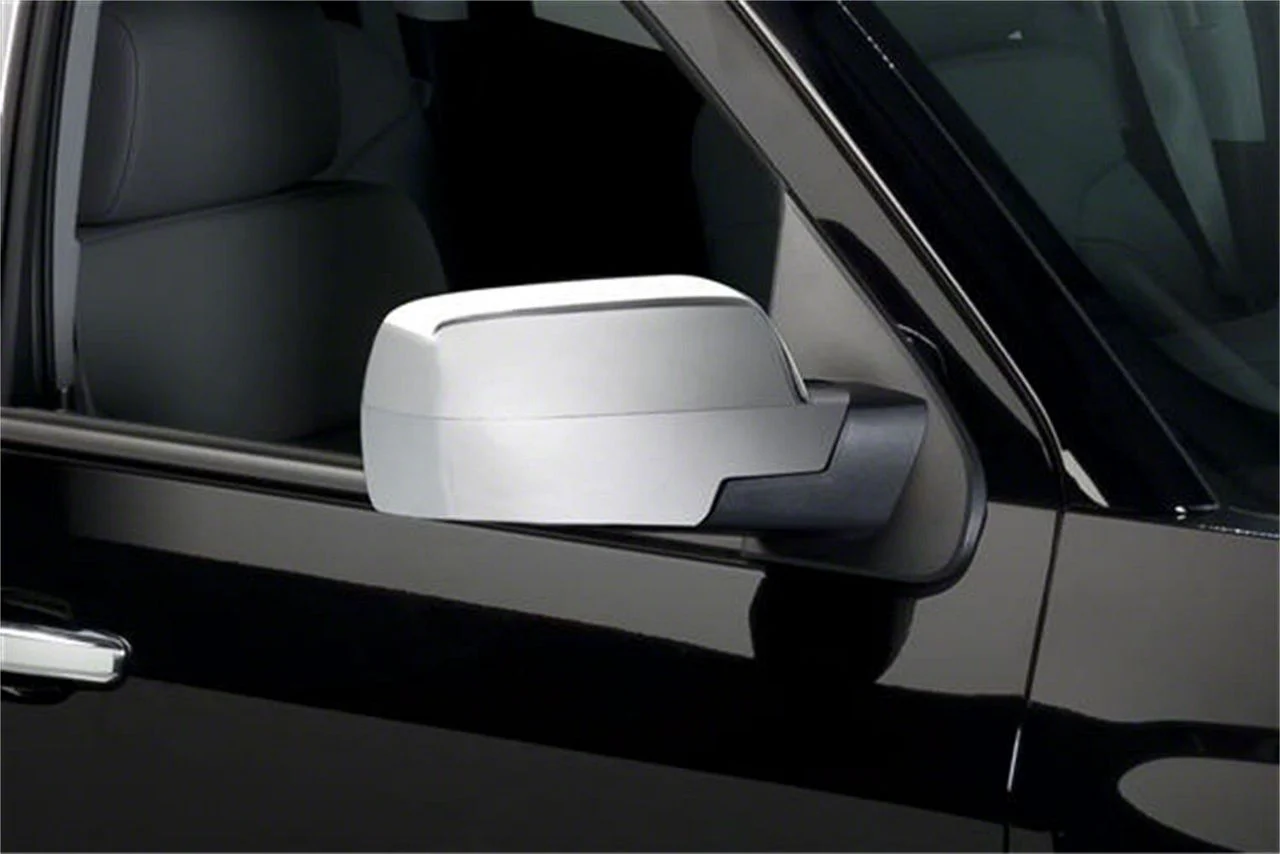 Putco Mirror Covers; Chrome (15-19 Silverado 3500 HD)