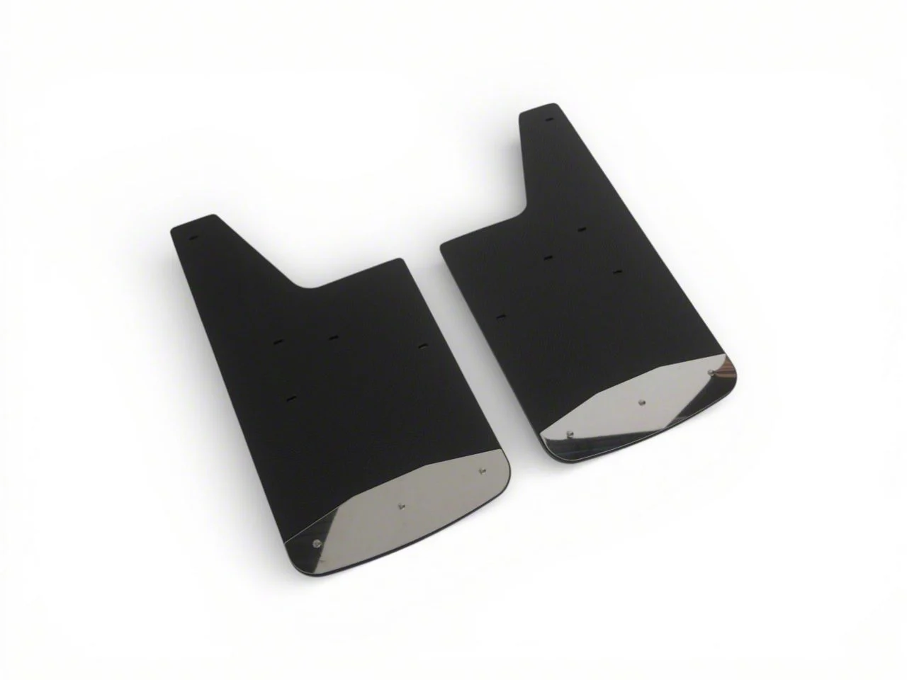Textured Rubber Mud Guards; Front; 12-Inch x 23-Inch (20-26 Silverado 3500 HD)