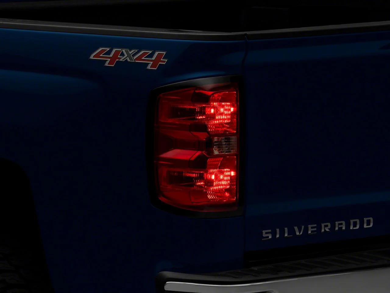 OEM Style Tail Light; Chrome Housing; Red/Clear Lens; Driver Side (15-19 Silverado 3500 HD w/ Factory Halogen Tail Lights)