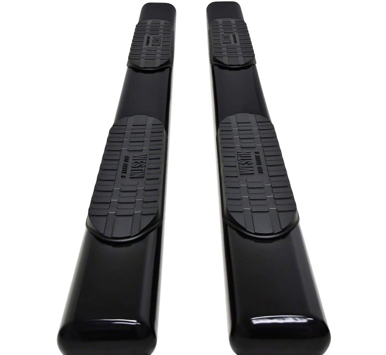 Westin Pro Traxx 6-Inch Oval Side Step Bars; Black (20-26 Silverado 3500 HD Crew Cab)