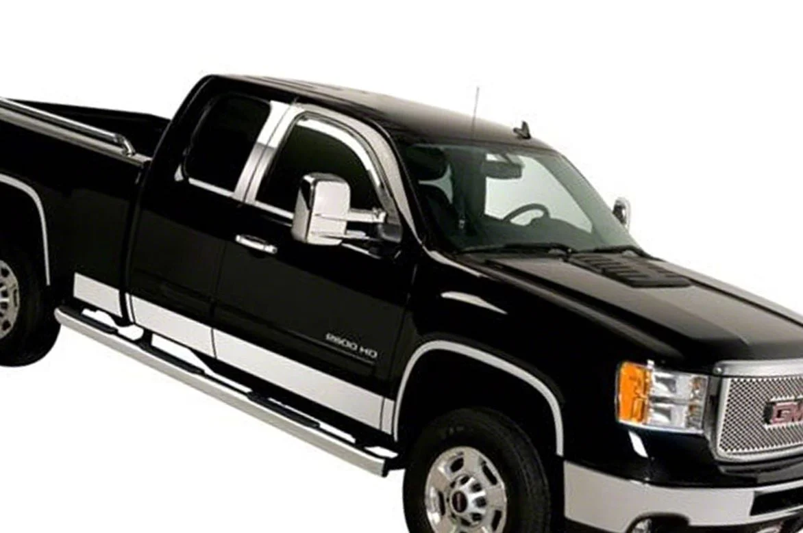 Putco Stainless Steel Rocker Panels (15-19 Silverado 3500 HD Double Cab DRW w/ 8-Foot Long Box)