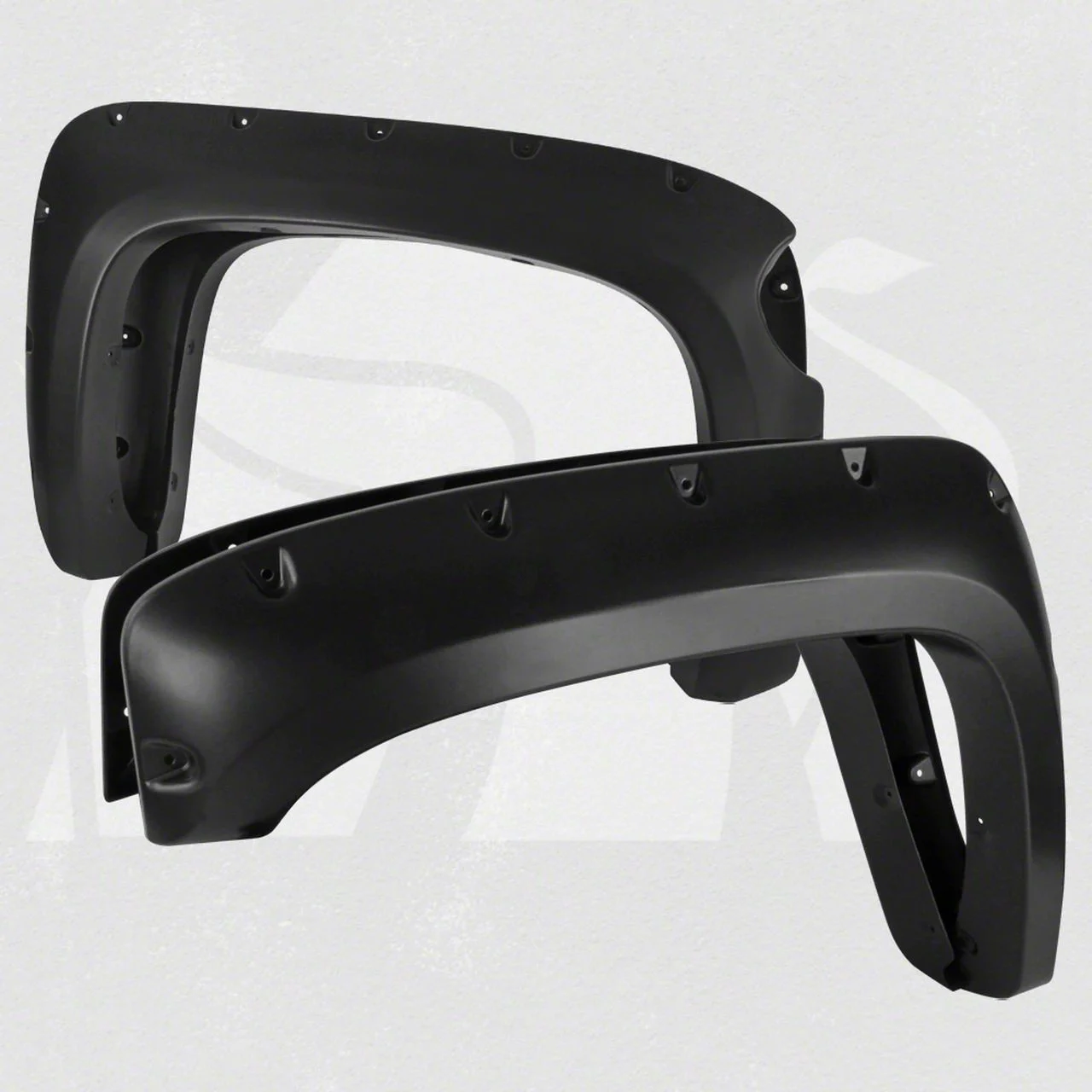 Terrain Fender Flares; Smooth Matte Black (15-19 Silverado 3500 HD SRW w/ 6.50-Foot Standard Box)