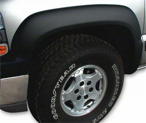 Trail Riderz Fender Flares; Smooth Black (15-19 Silverado 3500 HD)