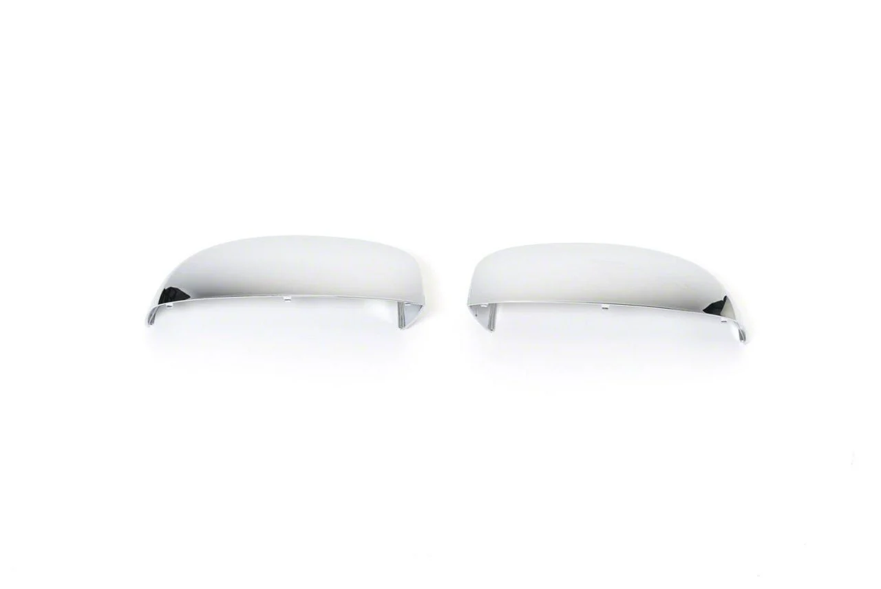 Putco Upper Mirror Covers; Chrome (07-14 Silverado 3500 HD)