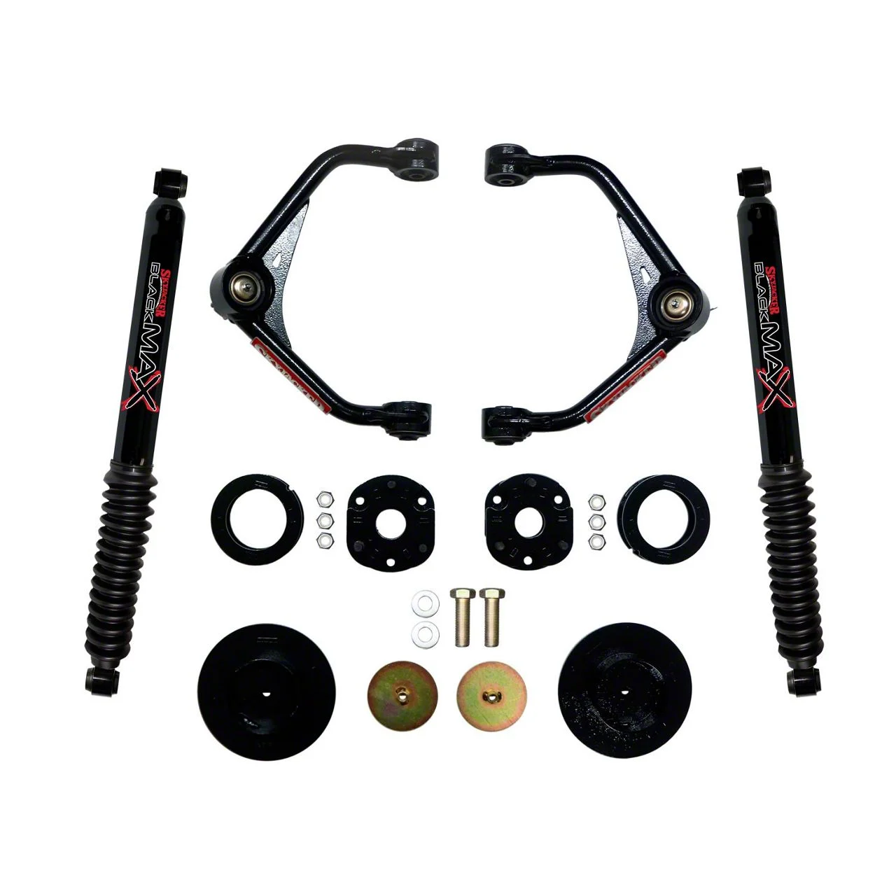 SkyJacker 3-Inch Upper Control Arm Lift Kit with Black MAX Shocks (12-18 4WD RAM 1500 w/o Air Ride)