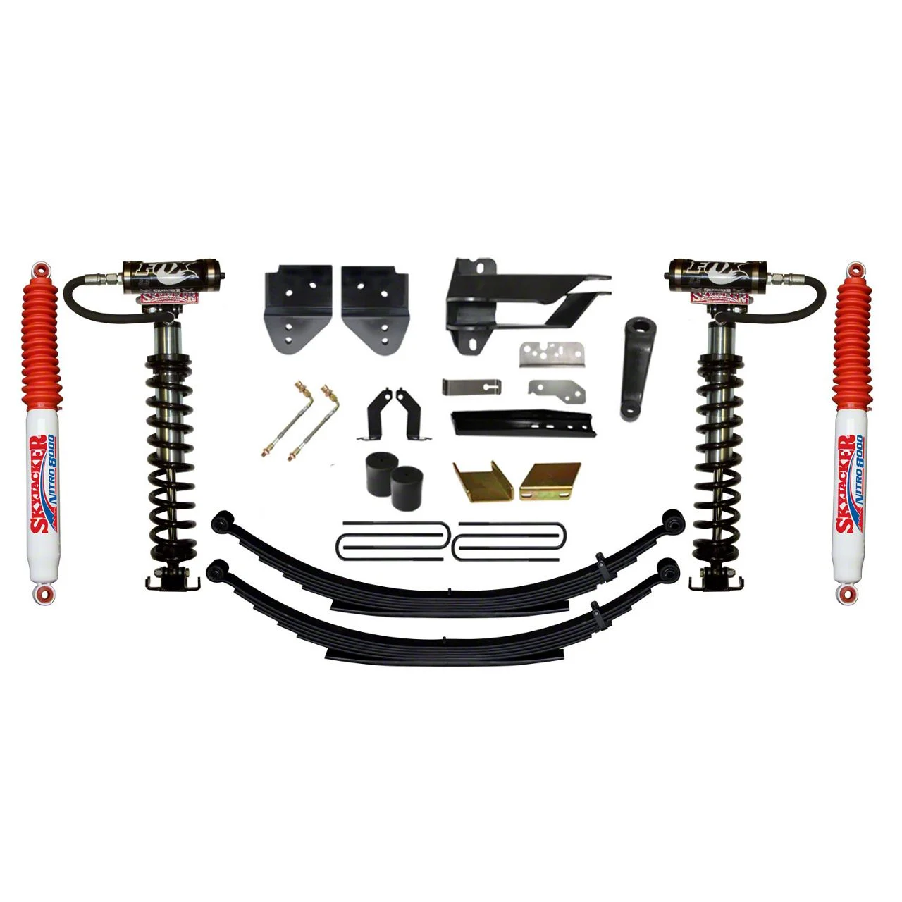 SkyJacker 6-Inch Coil-Over Kit with Rear Leaf Springs and Nitro Shocks (17-22 4WD F-250 Super Duty)