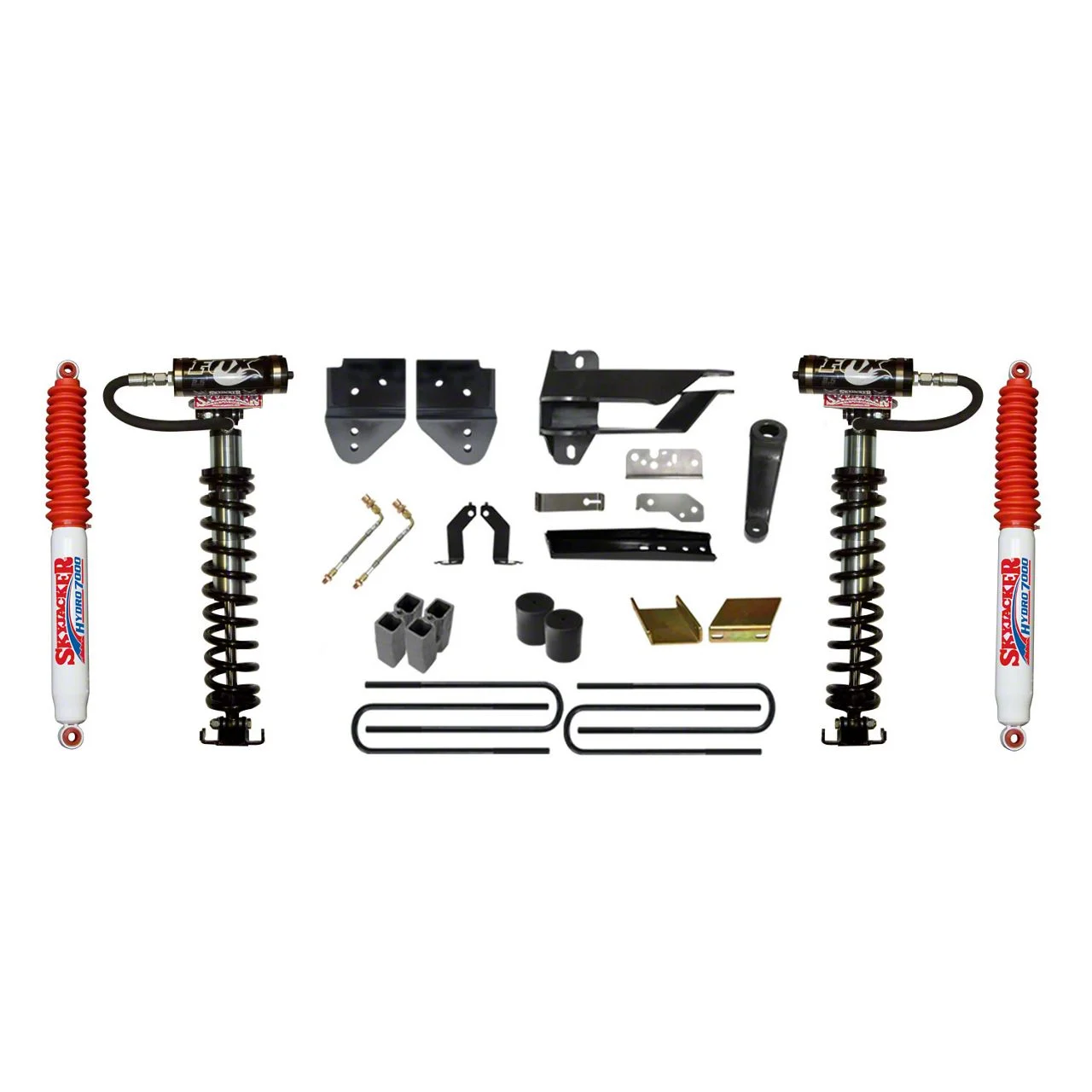 SkyJacker 6-Inch Coil-Over Kit with Rear Lift Blocks and Hydro Shocks (17-22 4WD F-250 Super Duty)