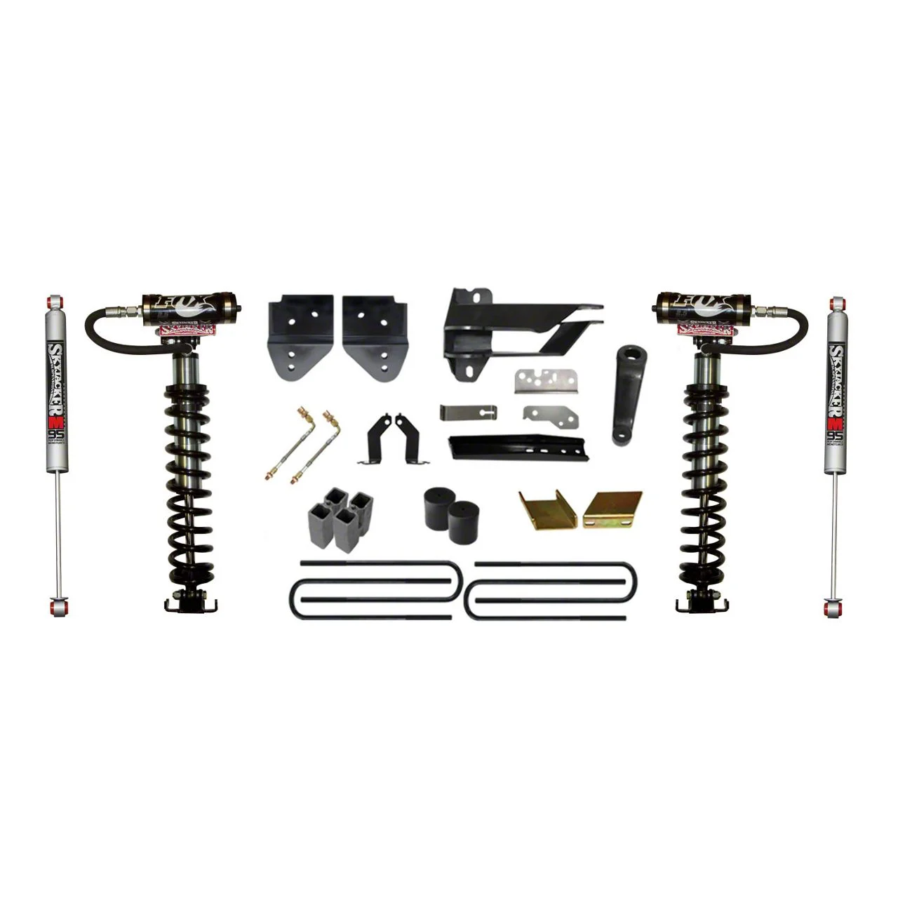 SkyJacker 6-Inch Coil-Over Kit with Rear Lift Blocks and M95 Performance Shocks (17-22 4WD F-250 Super Duty)