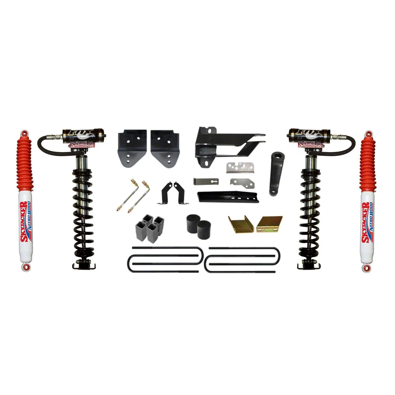 SkyJacker 6-Inch Coil-Over Kit with Rear Lift Blocks and Nitro Shocks (17-22 4WD F-250 Super Duty)