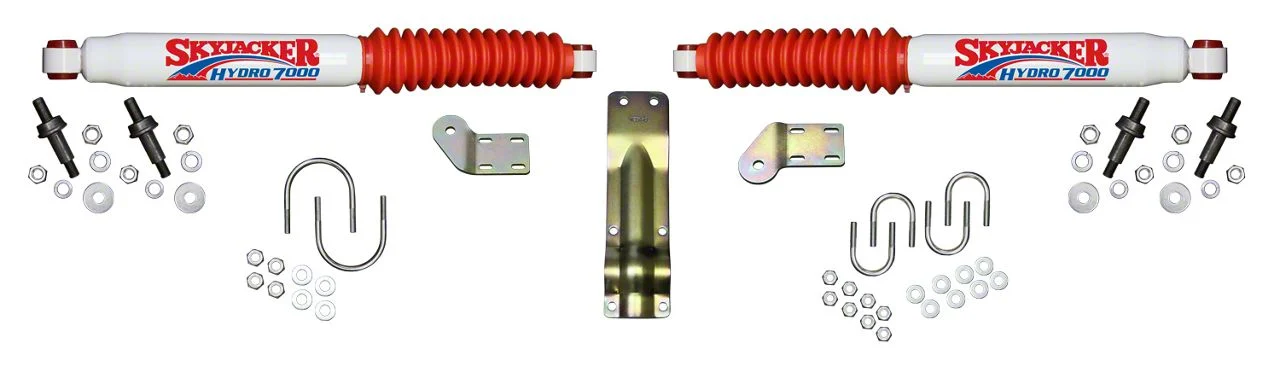 SkyJacker Hydro 7000 Dual Steering Stabilizer Kit for 4 to 8.50-Inch Lift (11-16 4WD F-250 Super Duty)