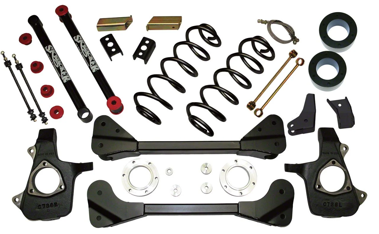 SkyJacker 3.50-Inch Front Spacer Suspension Lift Kit with Rear Coil Springs (07-13 4WD Tahoe w/ Autoride)