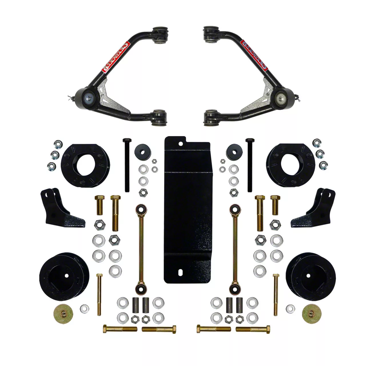 SkyJacker 3.50 to 4-Inch Upper Control Arm Suspension Lift Kit with Rear Shock Brackets (07-14 4WD Tahoe w/o Autoride)