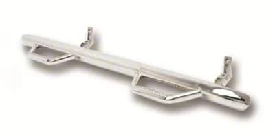 Smittybilt Wheel to Wheel Nerf Side Step Bars; Stainless Steel (19-24 RAM 1500 Crew Cab w/ 5.7-Foot Box)