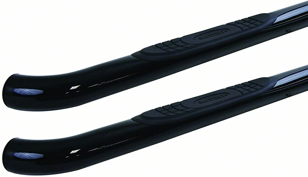 Smittybilt Sure Step 3-Inch Side Step Bars; Gloss Black (10-18 RAM 2500 Mega Cab)