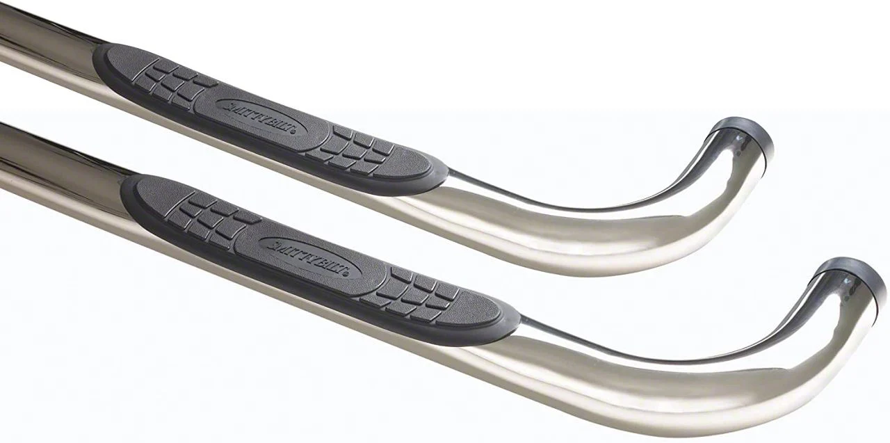 Smittybilt Sure Step 3-Inch Side Step Bars; Stainless Steel (10-18 RAM 2500 Mega Cab)