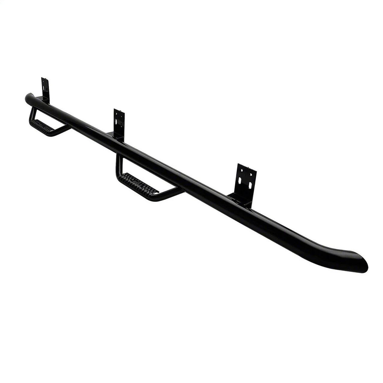 Smittybilt Wheel to Wheel Nerf Side Step Bars; Gloss Black (10-18 RAM 2500 Crew Cab w/ 6.4-Foot Box)