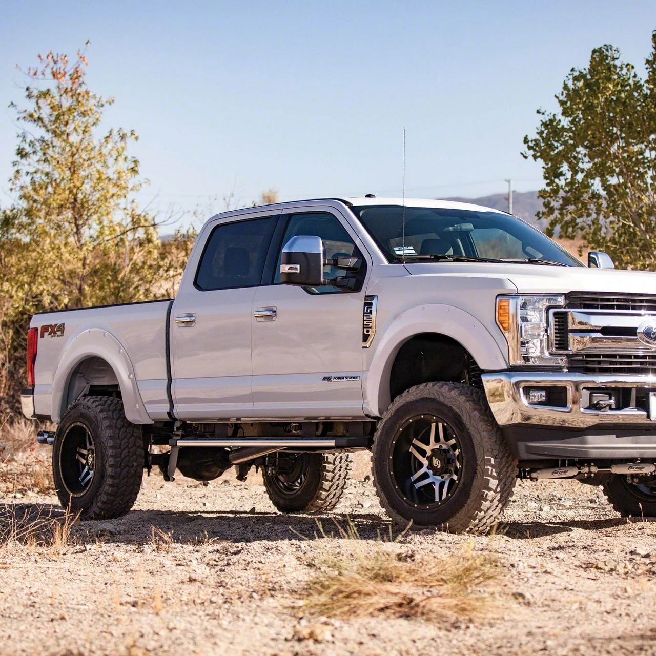 Smittybilt M1 Bolt-On Fender Flares; Oxford White (17-22 F-250 Super Duty)
