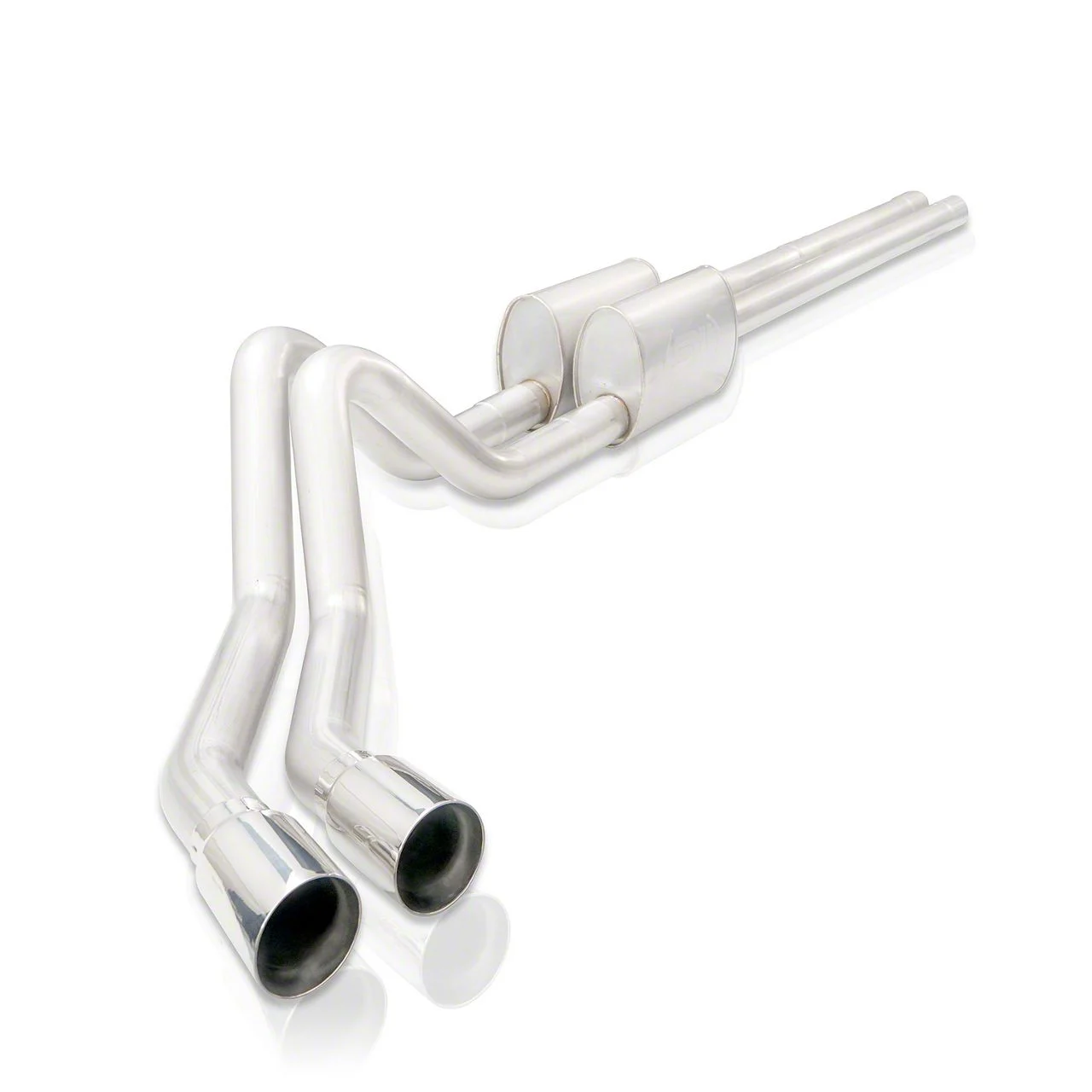 Stainless Works Legend Series Dual Exhaust System; Performance Connect; Same Side Exit (19-26 6.2L Sierra 1500)