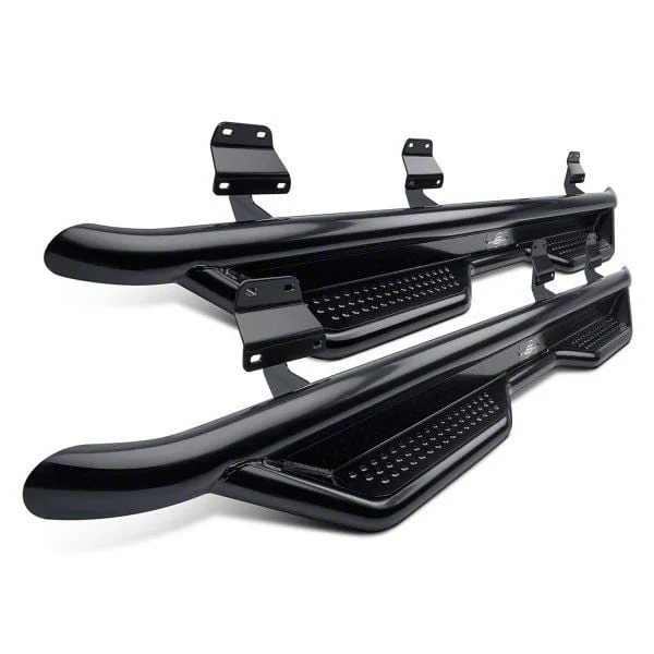 HD Side Step Bars; Semi-Gloss Black (17-26 F-250 Super Duty SuperCrew)