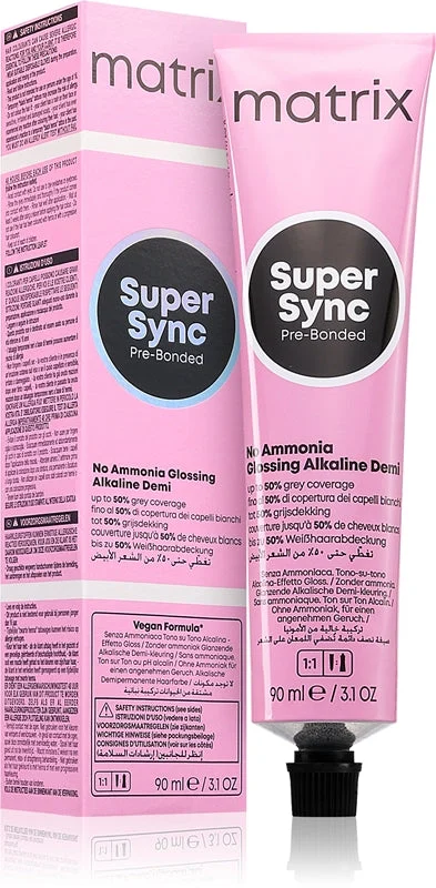 Matrix Super Sync Pre-Bonded tinta semipermanente per capelli colore 6RB Red Brown Dark Blonde 90 ml