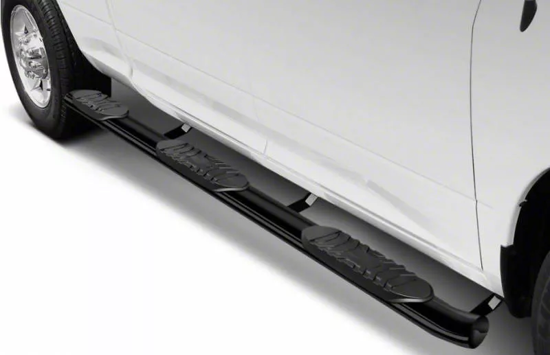 5-Inch Extreme Wheel-to-Wheel Side Step Bars; Black (17-26 F-250 Super Duty w/ 6-3/4-Foot Bed)