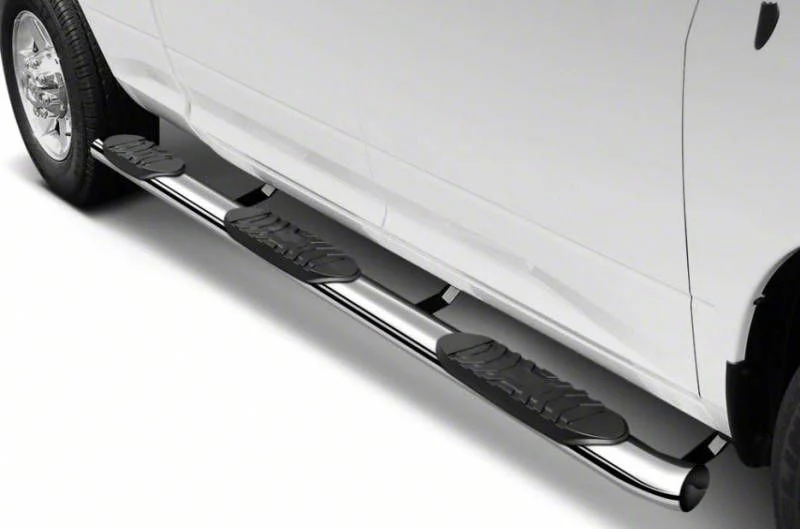 5-Inch Extreme Wheel-to-Wheel Side Step Bars; Stainless Steel (17-26 F-250 Super Duty w/ 6-3/4-Foot Bed)