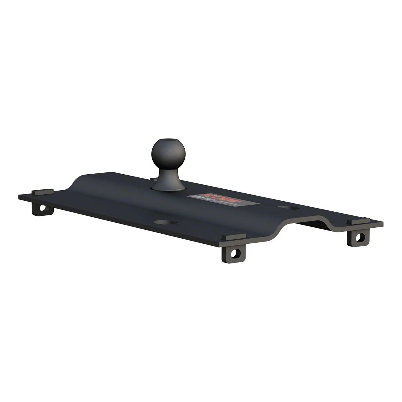 Bent Plate 5th Wheel Rail Gooseneck Hitch with 2-5/16-Inch Ball (Universal; Some Adaptation May Be Required)