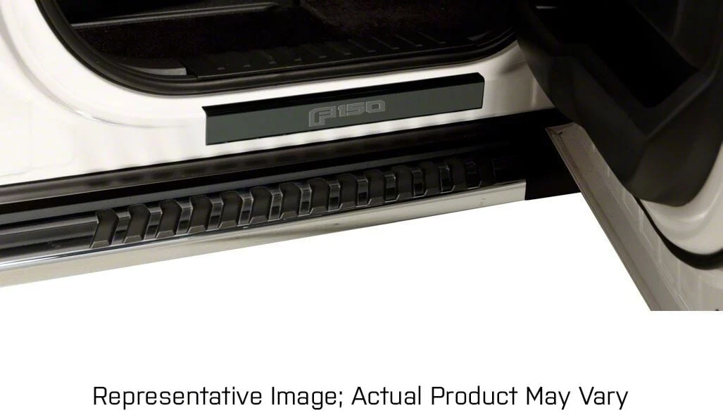 Putco Black Platinum Door Sills with Super Duty Logo (17-26 F-250 Super Duty)