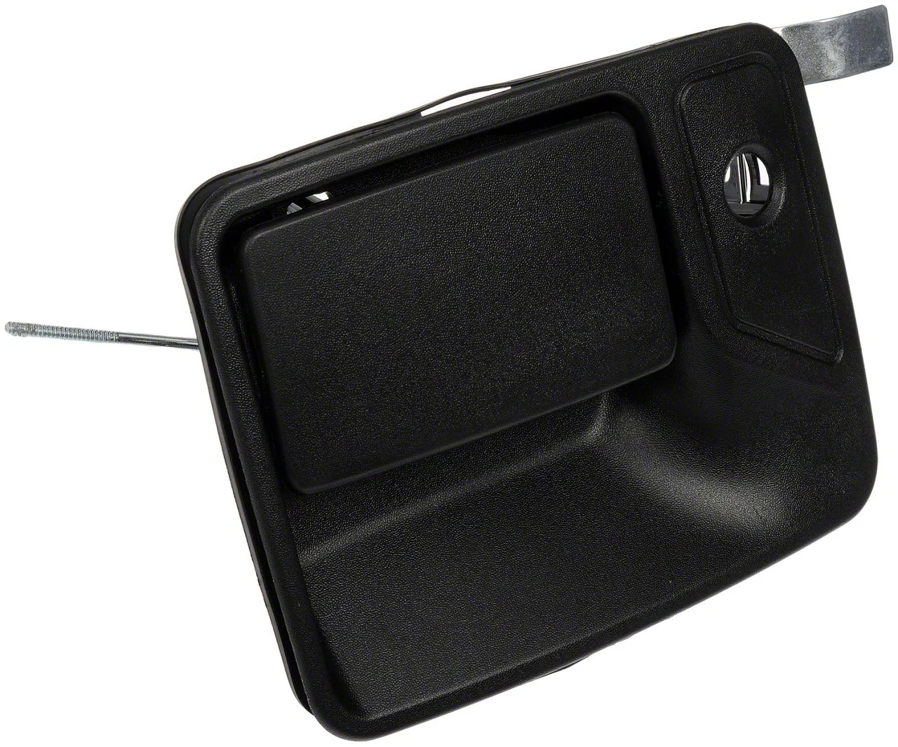 Exterior Door Handle; Textured Black; Front Driver Side (11-16 F-250 Super Duty)