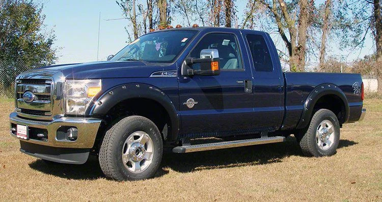 Rough Country Pocket Fender Flares; Unpainted (11-16 F-250 Super Duty)