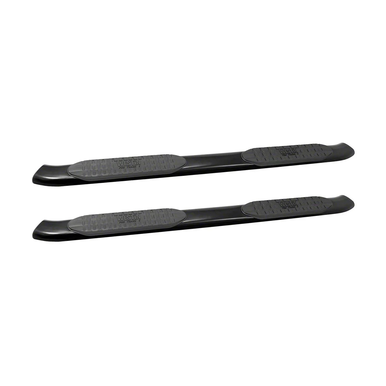 Westin Pro Traxx 5-Inch Oval Side Step Bars; Black (11-16 F-250 Super Duty SuperCrew)