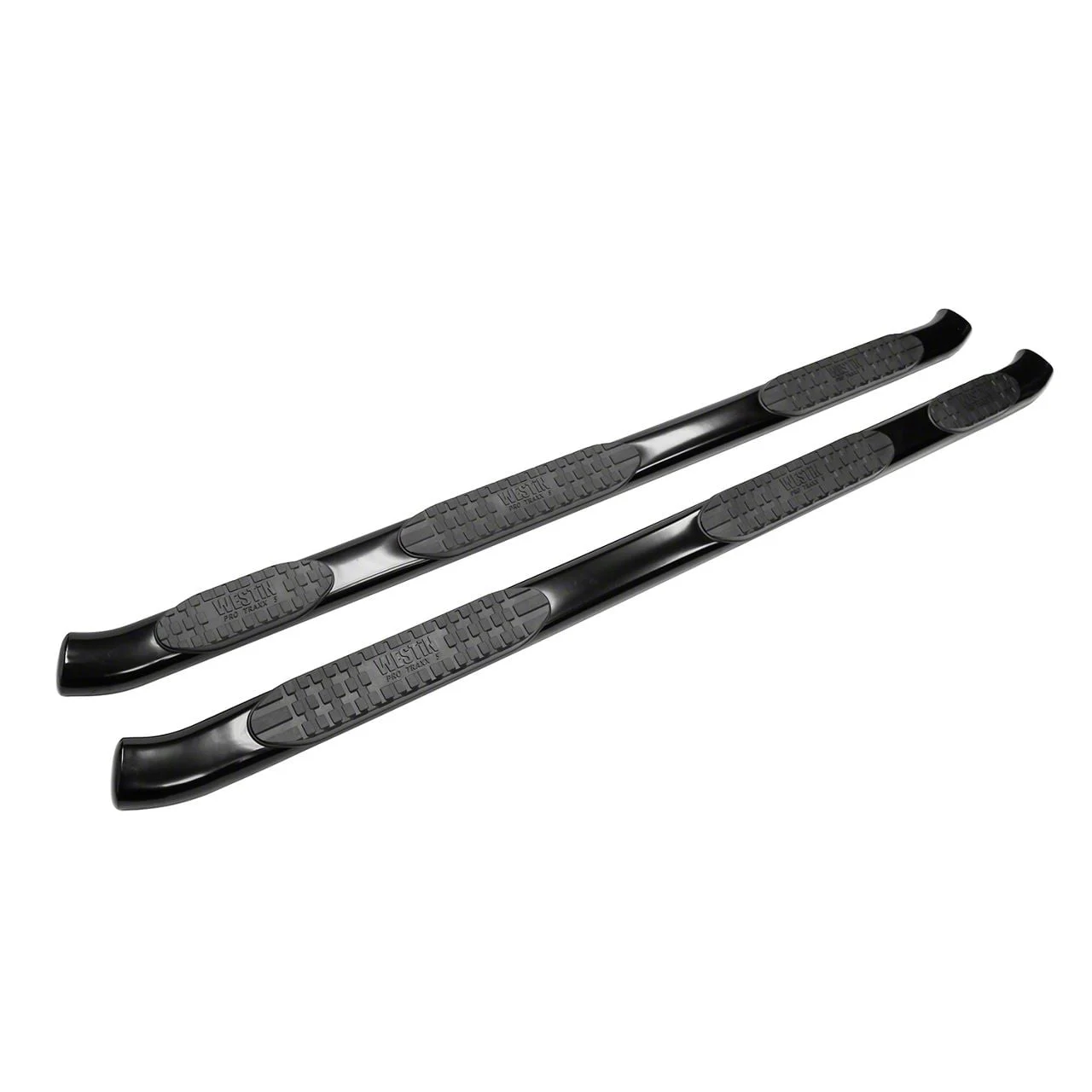 Westin Pro Traxx 5-Inch Wheel-to-Wheel Oval Side Step Bars; Black (17-26 F-250 Super Duty SuperCrew)