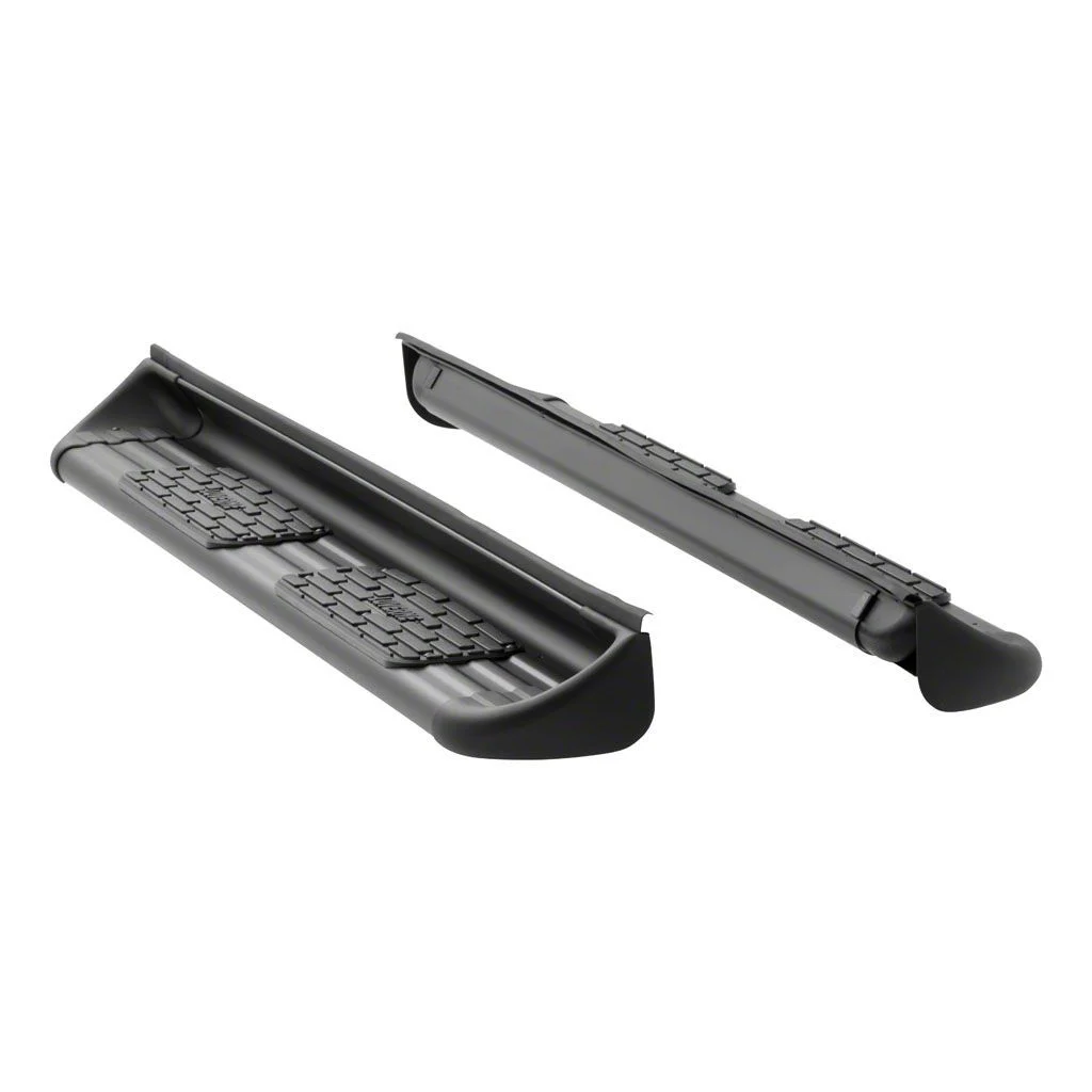 Stainless Side Entry Running Boards without Mounting Brackets; Textured Black (11-16 F-250 Super Duty SuperCab)