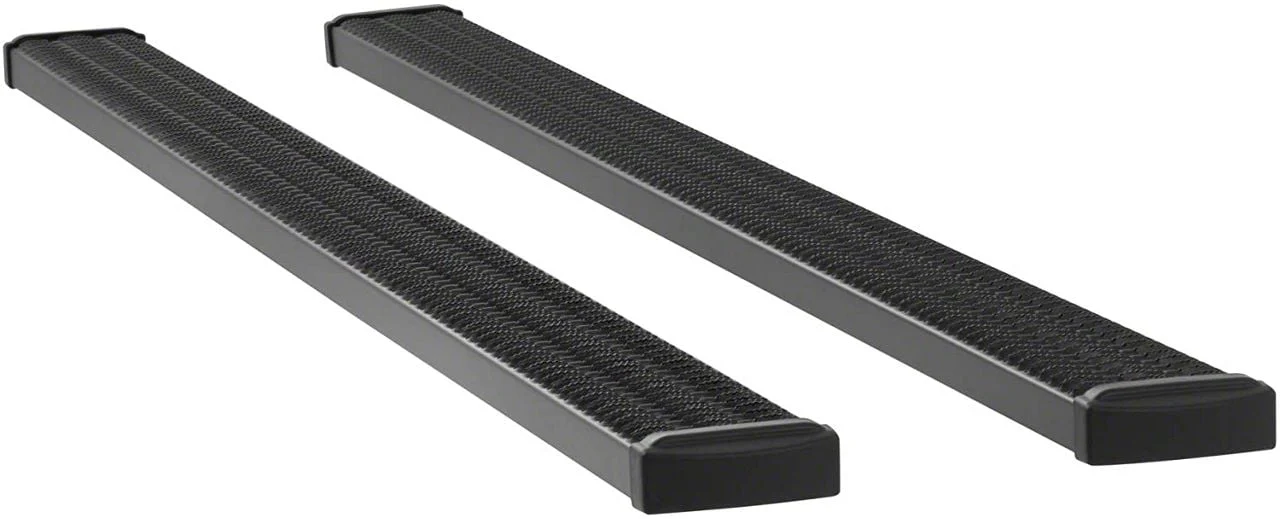 Grip Step 7-Inch Running Boards without Mounting Brackets; Textured Black (11-26 F-250 Super Duty SuperCab, SuperCrew)