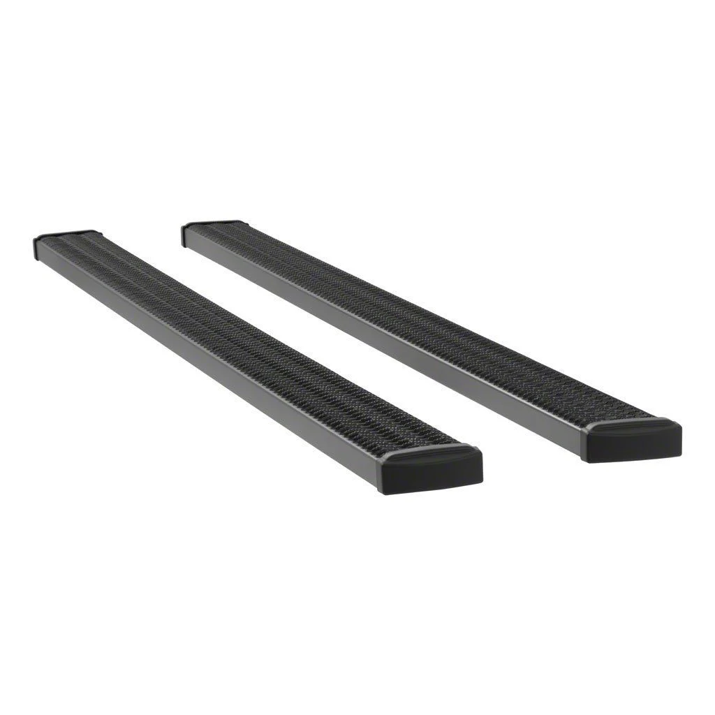 Grip Step 7-Inch Wheel-to-Wheel Running Boards; Textured Black (11-16 F-250 Super Duty SuperCrew w/ 8-Foot Bed)