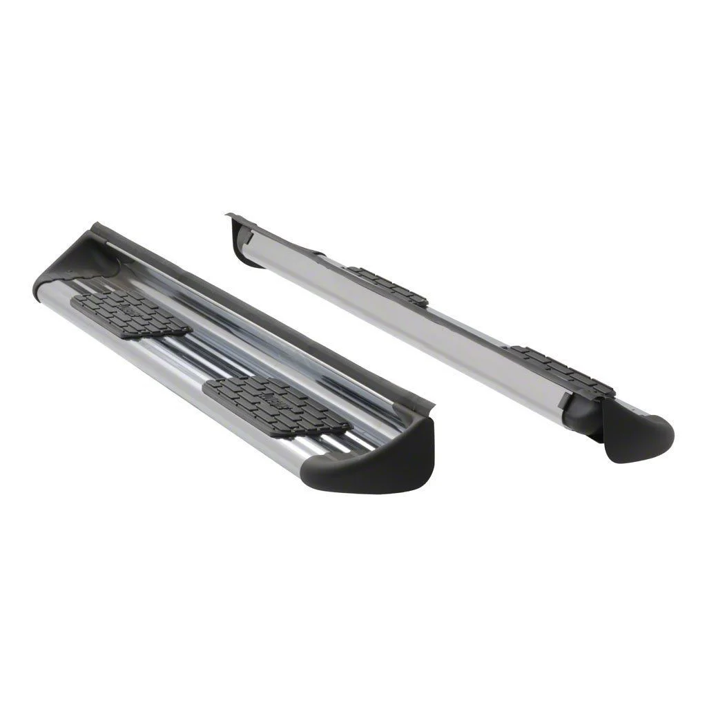 Stainless Side Entry Running Boards without Mounting Brackets; Polished (17-26 F-250 Super Duty SuperCrew)