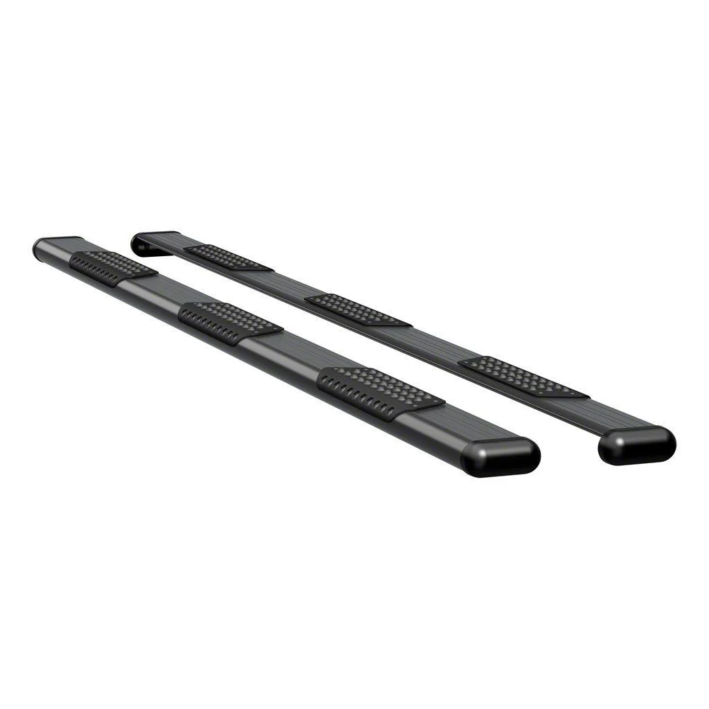 O-Mega II 6-Inch Wheel-to-Wheel Oval Side Step Bars without Mounting Brackets; Textured Black (11-26 F-250 Super Duty SuperCrew w/ 8-Foot Bed)