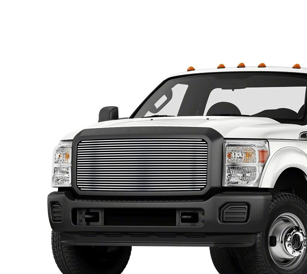 Stainless Steel Billet Upper Grille Insert; Chrome (11-16 F-250 Super Duty)
