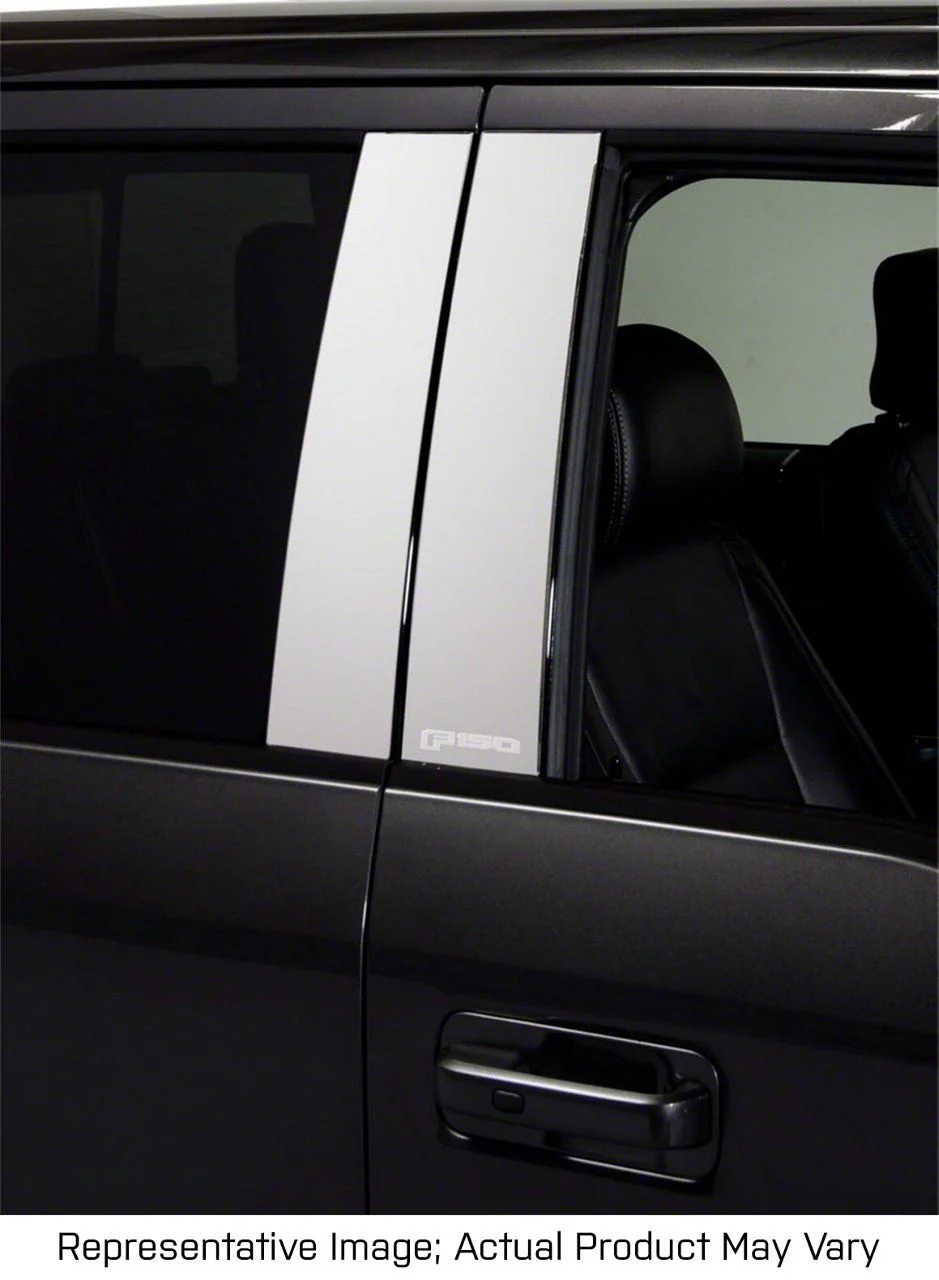 Putco Stainless Steel Pillar Posts with Ford Logo (11-16 F-250 Super Duty SuperCrew)
