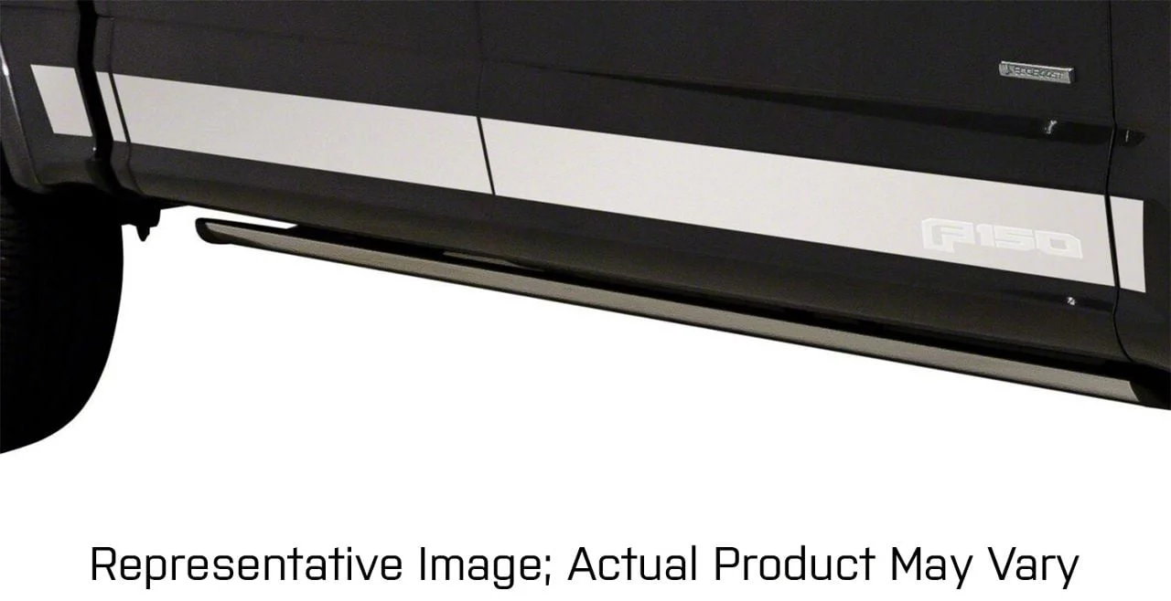 Putco Stainless Steel Rocker Panels with Super Duty Logo (17-22 F-250 Super Duty)