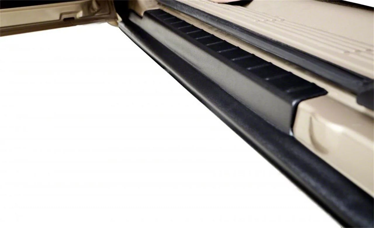 Bushwacker Trail Armor Rocker Panel and Sill Plate Covers; Black (17-22 F-250 Super Duty SuperCrew)