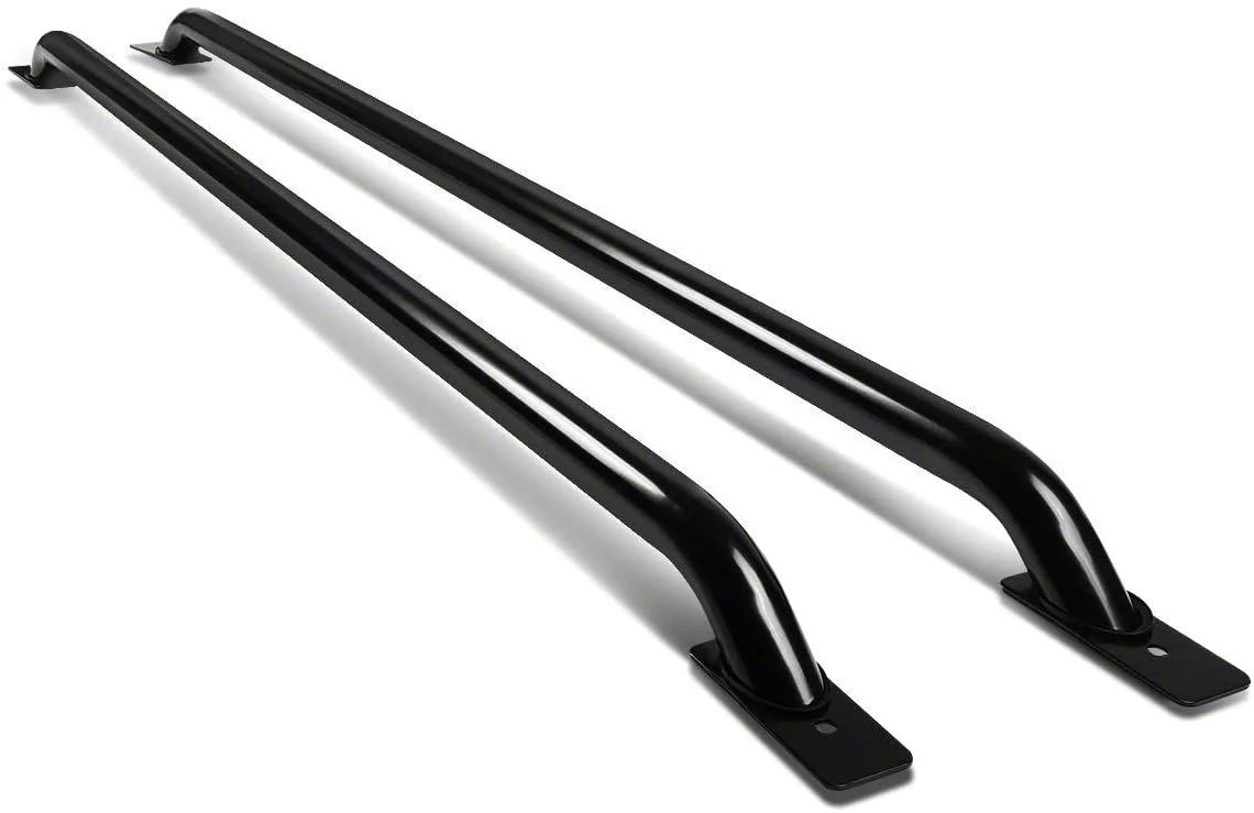 Stake Pocket Bed Rails; Black (11-16 F-250 Super Duty w/ 6-3/4-Foot Bed)