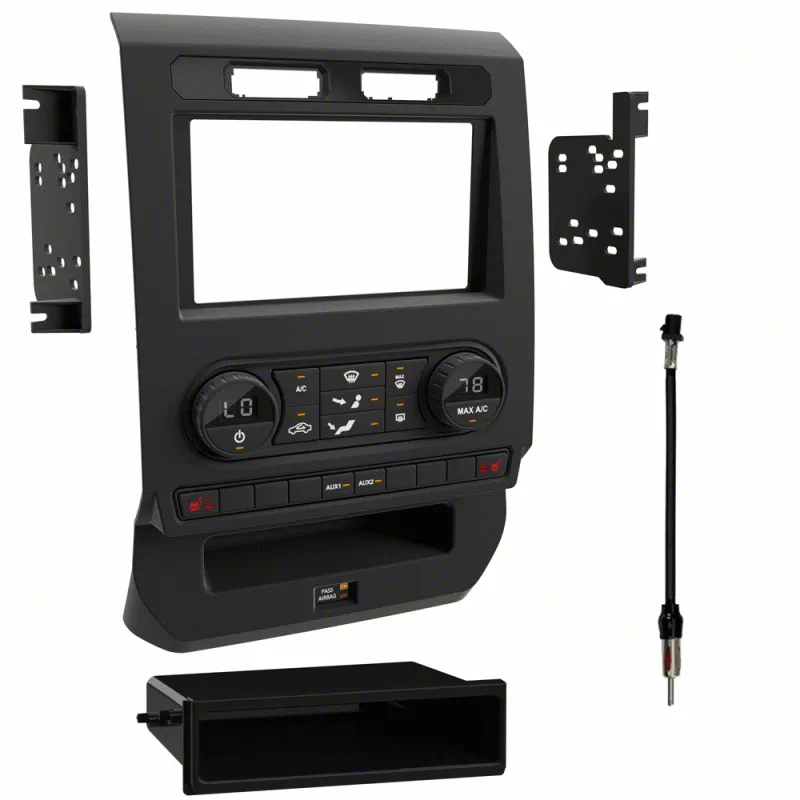 Turbo Touch Radio Installation Kit (2017 F-250 Super Duty w/ Manual Climate Control)