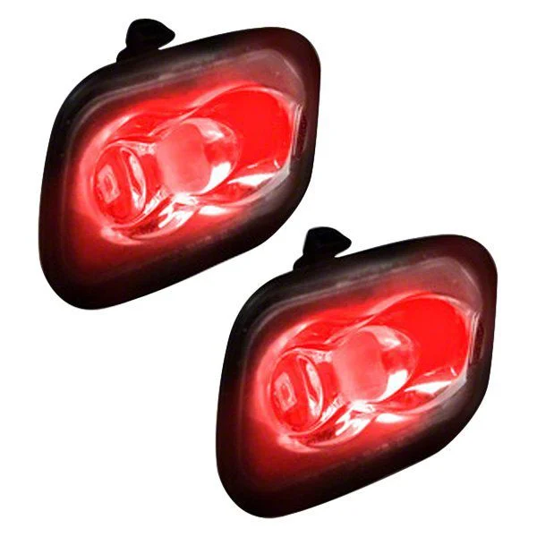 Ultra High Power LED Mirror/Puddle Light Kit; Red (17-26 F-250 Super Duty)