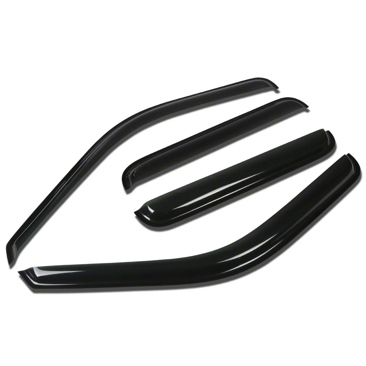 Window Visors; Dark Smoke; Front and Rear (11-16 F-250 Super Duty SuperCrew)