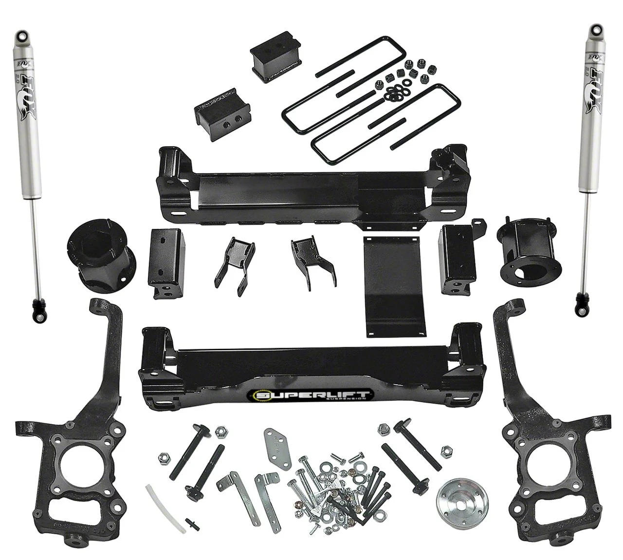 SuperLift 4.50-Inch Suspension Lift Kit with Fox Shocks (09-14 4WD F-150 SuperCab, SuperCrew, Excluding Raptor)