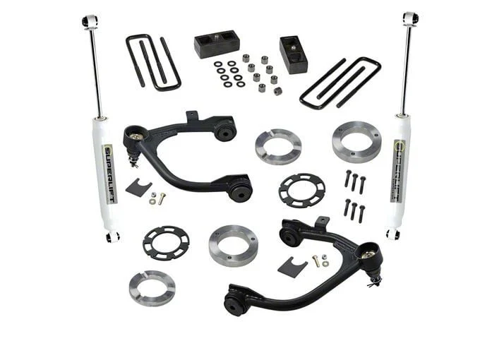 SuperLift 3-Inch Suspension Lift Kit with Superide Shocks (19-24 Sierra 1500, Excluding AT4 & Denali)