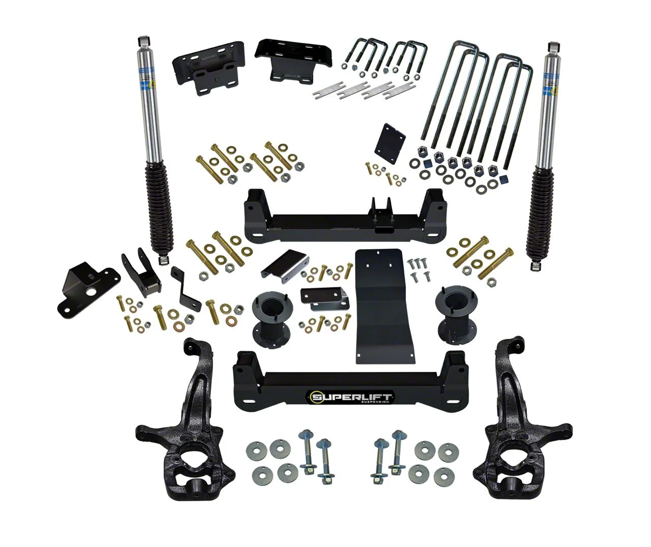 SuperLift 6-Inch Suspension Lift Kit with Bilstein Shocks (19-24 Sierra 1500, Excluding AT4 & Denali)